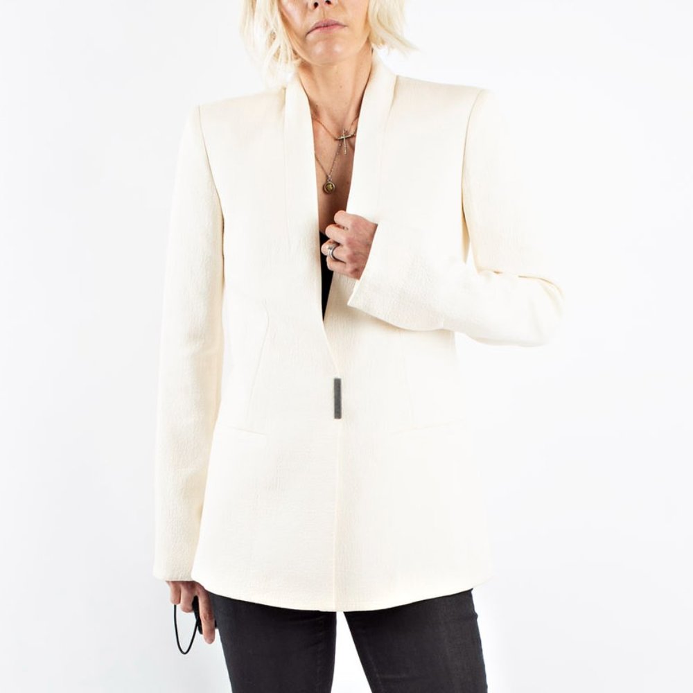 Helmut Lang Cream Blazer Size 00